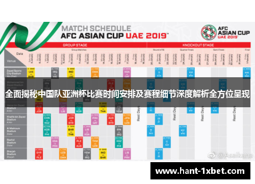 全面揭秘中国队亚洲杯比赛时间安排及赛程细节深度解析全方位呈现